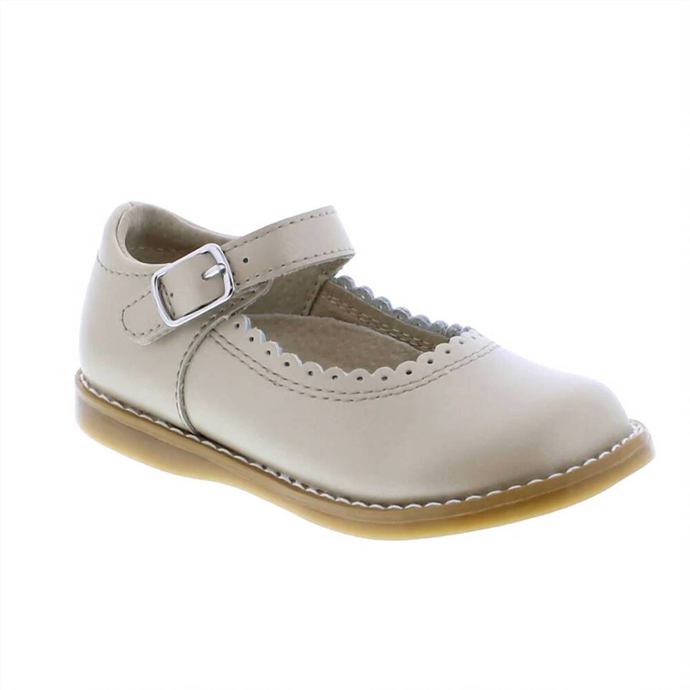 NEW FOOTMATES girls allie mary jane shoes in soft gold